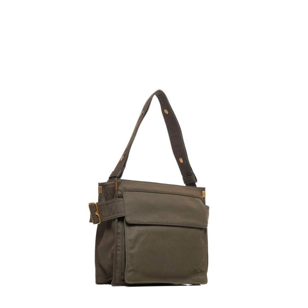 Burberry Men Green Small Trench Tote Crossbody Bag - Picture 3 of 5